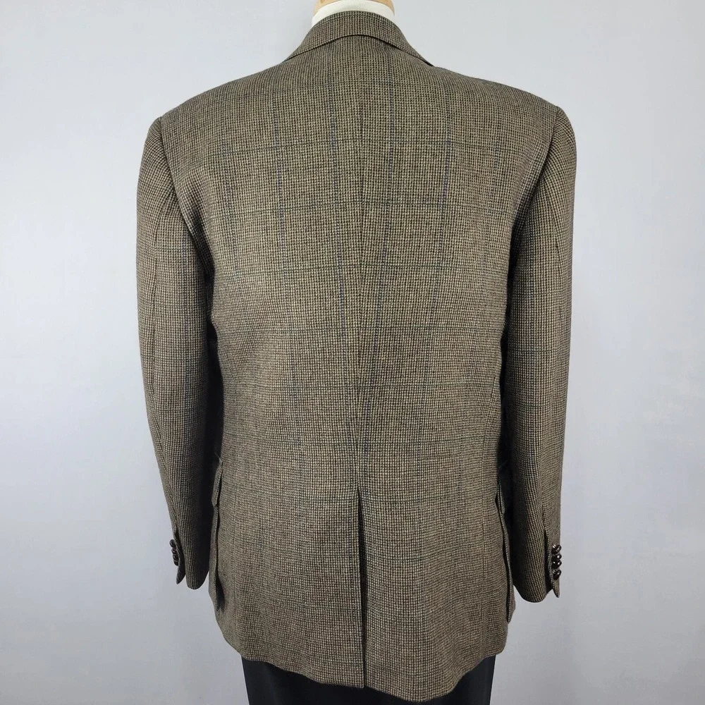 Harold Powell Men's Sport Coat Blazer Two Button Flannel Wool Alpaca‎ ITALY 44R